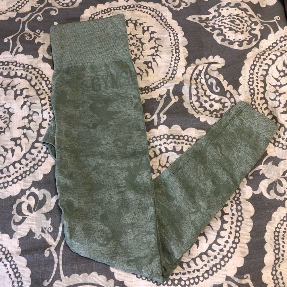 Gymshark Adapt Camo Seamless leggings in green
